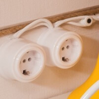 Розетки Лизетта, Керамика,  Цвет: Белый