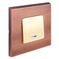 Выключатель FEDE, SOHO, Цвет: Brushed Copper/Золото