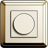 Диммер Gira ClassiX. Цвет: латунь/кремовый