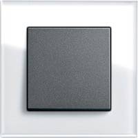 GIRA, Esprit, Цвет: Белое стекло / Антрацит