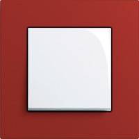 GIRA, Esprit, Цвет: Красный Linoleum-Multiplex / Белый глянцевый