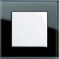 GIRA, Esprit, Цвет: Черное стекло / Белый глянцевый