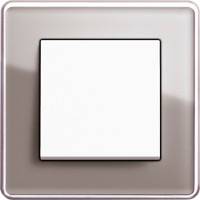 GIRA, Esprit, Цвет: Дымчатое стекло Glass C / Белый матовый