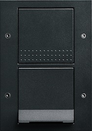 Блок: выключатель и розетка с крышкой, Gira TX_44, Цвет: Антрацит