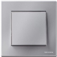 ABB Niessen, серия SKY, Цвет: Серебряный