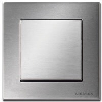 ABB Niessen, серия SKY, Цвет: Нержавеющая сталь