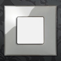 Выключатель Simon 27 neos, Цвет: Дымчатое стекло