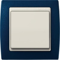 Simon 82, Цвет: Синий металлик / Вставка - слоновая кость