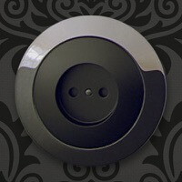 Электрическая розетка Simon 88, Цвет: Хром / Антрацит