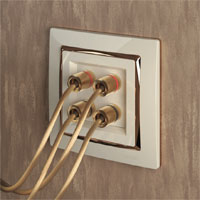 Акустическая розетка Werkel Snabb, цвет: слоновая кость/золото