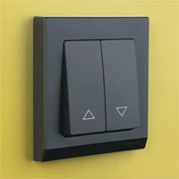 Выключатель жалюзи Werkel Stark, цвет: черный