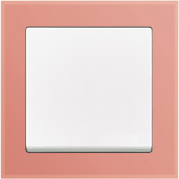 ABB, Busch-axcent PUR, Цвет: Стекло Благородный коралл / Coral