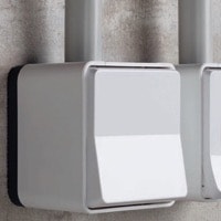 Розетка и выключатель накладного монтажа Schneider Electric, серия Mureva Styl, Цвет: Белый