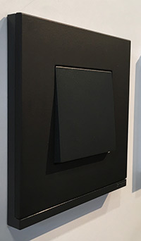 Выключатель, Unica Pure, Цвет: Черный матовый