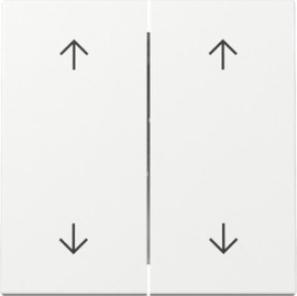 Клавиша двойная со стрелками вверх-вниз (для двух приводов штор) (новое поколение)
Studio,  Standard 55,  E2,  E3,  Event,  Esprit,  без фиксации,  без подсветки,   цвет - белый глянцевый,  пластмасса,  329703,  3297 03,  Gira
 - PULSAL.RU