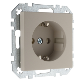 Розетка
Epsilon,  Retro Liregus,  со шторками,  с заземлением,  одинарная,  безвинтовые клеммы,   цвет - кремовый матовый,  пластмасса,  IKL16-214-01.R/ONC,  29-124,  LIREGUS
 - PULSAL.RU