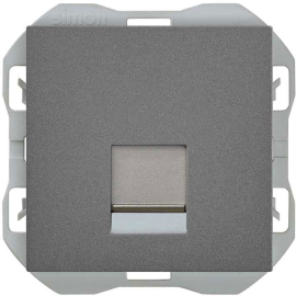 Розетка компьютерная RJ45 Cat.6 (UTP)
Simon 270,  одинарная,   цвет - титан матовый,  пластмасса,  20000187-096,  Simon
 - PULSAL.RU