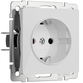 Розетка
Alumax,  Split,  Slab,  Senso,  Baguette,  Acrylic,  Platinum,  Elite,  Snabb,  Stream,  Flock,  Stark,  Fiore,  Favorit,  Diamant,  Aluminium,  Antik,  Metallic,  без шторок,  с заземлением,  одинарная,  винтовые клеммы,   цвет - белый акрил,  пластмасса,  W1171041,  a064010,  Werkel
 - PULSAL.RU