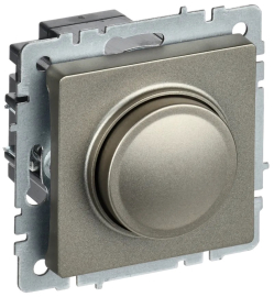 Светорегулятор (диммер) 10-600 Вт/ВА, для LED 3-150 Вт/ВА
BRITE,  поворотно-нажимной,  с возможностью управления с 2-х мест,  лампы накаливания и галогенные 220В (R),  лампы с индукционным (обмоточным) трансформ.(L),  лампы с электронным (емкостным) трансформ.(C),  диммируемые лампы LED 220В (LEDi тип L),  диммируемые лампы LED 220В (LEDi тип C),   цвет - шампань,  пластмасса,  BR-D20-0600-K37,  IEK
 - PULSAL.RU