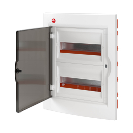 Щит (бокс) RAM base, RAM base, встраиваемый, IP 41,  модулей - 24, пластмасса,  цвет - белый, RB24B4TWD, DKC - PULSAL.RU