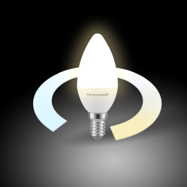 Умная лампа Свеча LED C37 Е14 5W 3300К-6500К CCT+DIM
светодиодная
Minimir Home,   цоколь - E14,   мощность - 5Вт,   световой поток - 500Лм,   цветовая температура - 3000+4000+6500Кцветовая температура - 3500Кцветовая температура - 4500Кцветовая температура - 5500К,  диммируется,  BLE1438,  a055924,  Werkel - PULSAL.RU Умная лампа Свеча LED C37 Е14 5W 3300К-6500К CCT+DIM
светодиодная
Minimir Home,   цоколь - E14,   мощность - 5Вт,   световой поток - 500Лм,   цветовая температура - 3000+4000+6500Кцветовая температура - 3500Кцветовая температура - 4500Кцветовая температура - 5500К,  диммируется,  BLE1438,  a055924,  Werkel - PULSAL.RU