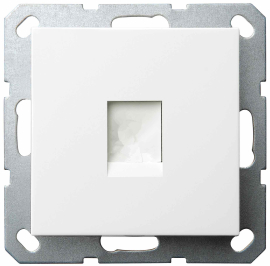 Накладка с суппортом 
R1,  R2,  R3,  одинарная,   цвет - белый глянцевый,  пластмасса,  86101WE,  Wedder
 - PULSAL.RU