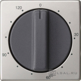 Накладка для таймера 120 минут
E2,   цвет - нержавеющая сталь,  металл,  0642600,  0642 600,  Gira
 - PULSAL.RU