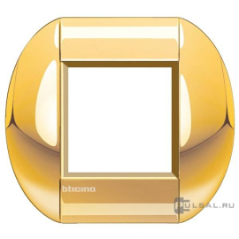 Рамка овальная
LivingLight,  1 пост,   цвет - золотой,  горизонтальная,  металл,  LNB4802OC,  BTicino
 - PULSAL.RU