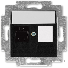 Розетка компьютерная RJ45 Cat.5e + заглушка
Levit,  одинарная,  двойная,   цвет - антрацит,  пластмасса,  5014H-A51017 63W,  2CHH295117A6063,  ABB
 - PULSAL.RU