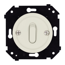 Кнопка клавишная
Шедель Бриз,  одноклавишный,   цвет - слоновая кость матовый,  пластмасса,  B3-220-211M-PB,  Bironi
 - PULSAL.RU