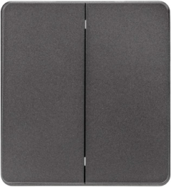 Выключатель для жалюзи
Miele Round,  без фиксации,  без подсветки,   цвет - титан,  пластмасса,  KR-78-0711-2,  Kranz
 - PULSAL.RU