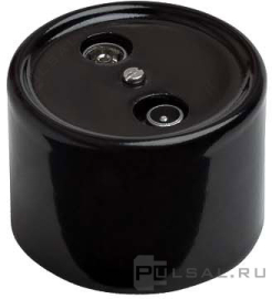 Розетка оконечная
Лизетта,  телевизионная (TV),  спутниковая (SAT),  радио (R),  двойная,   цвет - черный,  фарфор / керамика,  B1-305-03,  Bironi
 - PULSAL.RU