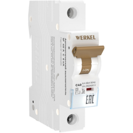 Автоматический выключатель Модульное и клеммы, 1 полюс, 40А, C, 6 кА, W901P406, Werkel - PULSAL.RU