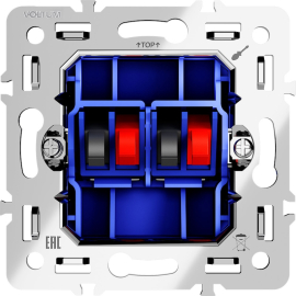 Механизм  акустической розетки
S70,  2 пары,  металл,  VLS0603M,  Voltum
 - PULSAL.RU