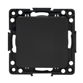 Выключатель
Стокгольм,  одноклавишный,  без подсветки,   цвет - черный,  пластмасса,  EZV10-021-20,  EKF
 - PULSAL.RU