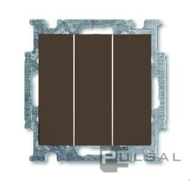 Выключатель
Basic 55,  трехклавишный,  без подсветки,   цвет - черный chateau,  пластмасса,  106/3/1 UC-95-507,  2CKA001012A2173,  ABB
 - PULSAL.RU