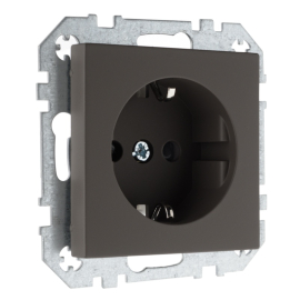 Розетка
Epsilon,  Retro Liregus,  со шторками,  с заземлением,  одинарная,  безвинтовые клеммы,   цвет - коричневый матовый,  пластмасса,  IKL16-214-01.R/ON31,  29-024,  LIREGUS
 - PULSAL.RU