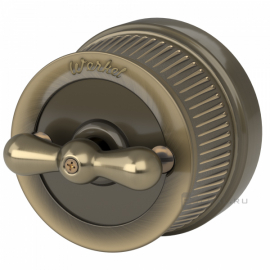 Переключатель поворотный
Retro,   цвет - бронзовый,  металл,  W5712012,  a050766,  Werkel
 - PULSAL.RU