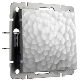 Выключатель
Hammer,  одноклавишный,  без подсветки,   цвет - серебряный,  пластмасса,  W1210006,  a052078,  Werkel
 - PULSAL.RU