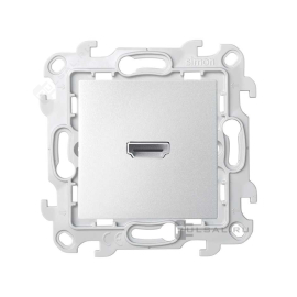 Розетка HDMI, v.1.4
Simon 24 Harmonie,   цвет - алюминий,  пластмасса,  2411094-033,  Simon
 - PULSAL.RU