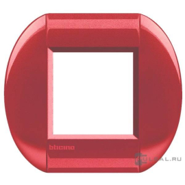 Рамка овальная
LivingLight,  1 пост,   цвет - малина,  горизонтальная,  металл,  LNB4802SS,  BTicino
 - PULSAL.RU