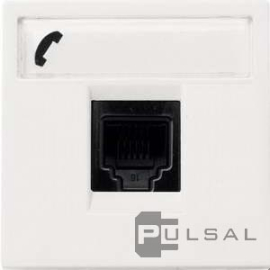 Розетка телефонная RJ12
Zenit,  одинарная,   цвет - белый,  пластмасса,  N2217.6 BL,  2CLA221760N1101,  ABB
 - PULSAL.RU