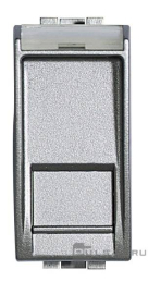 Розетка компьютерная RJ45 Cat.6 (UTP)
LivingLight,  LivingLight AIR,  одинарная,   цвет - алюминий,  пластмасса,  NT4279C6,  BTicino
 - PULSAL.RU