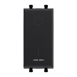 Выключатель
Avanti,  одноклавишный,   цвет - черный матовый,  пластмасса,  4412221DKC,  DKC_4412221,  DKC
 - PULSAL.RU