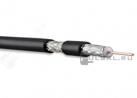 Кабель коаксиальный RG6, 75 Ом, FPE, ПВХ (бухта 100 м) Кабель коаксиальный RG6, 75 Ом, FPE, ПВХ (бухта 100 м)
