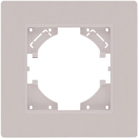 Рамка Plex
Eleganz,  1 пост,   цвет - кашемир матовый,  горизонтальная,  пластмасса,  EP1CM,  Kollinger
 - PULSAL.RU