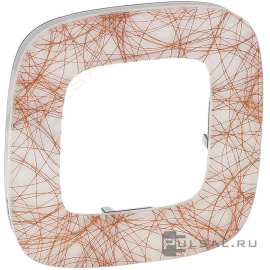 Рамка
Valena Allure,  1 пост,   цвет - итальянская фантазия,  вертикальная,  горизонтальная,  стекло,  754491,  7 544 91,  Legrand
 - PULSAL.RU