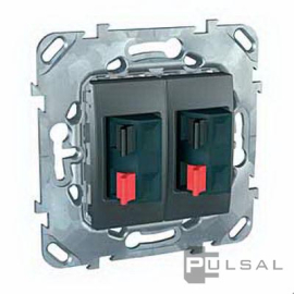 Розетка акустическая
Unica Quadro,  Unica Top,  Unica Class,  2 пары,   цвет - графит,  пластмасса,  MGU5.8787.12ZD,  Schneider Electric
 - PULSAL.RU Розетка акустическая
Unica Quadro,  Unica Top,  Unica Class,  2 пары,   цвет - графит,  пластмасса,  MGU5.8787.12ZD,  Schneider Electric
 - PULSAL.RU