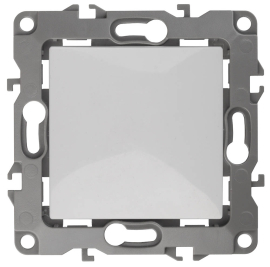 Кнопка Н.О. 
Эра 12,  одноклавишный,   цвет - белый,  пластмасса,  Б0047830,  12-1111-01,  ЭРА
 - PULSAL.RU