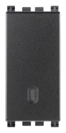 Выключатель
Arke,  одноклавишный,  без подсветки,  с возможностью подсветки,   цвет - антрацит серый,  пластмасса,  19000 VIM,  19000,  Vimar
 - PULSAL.RU